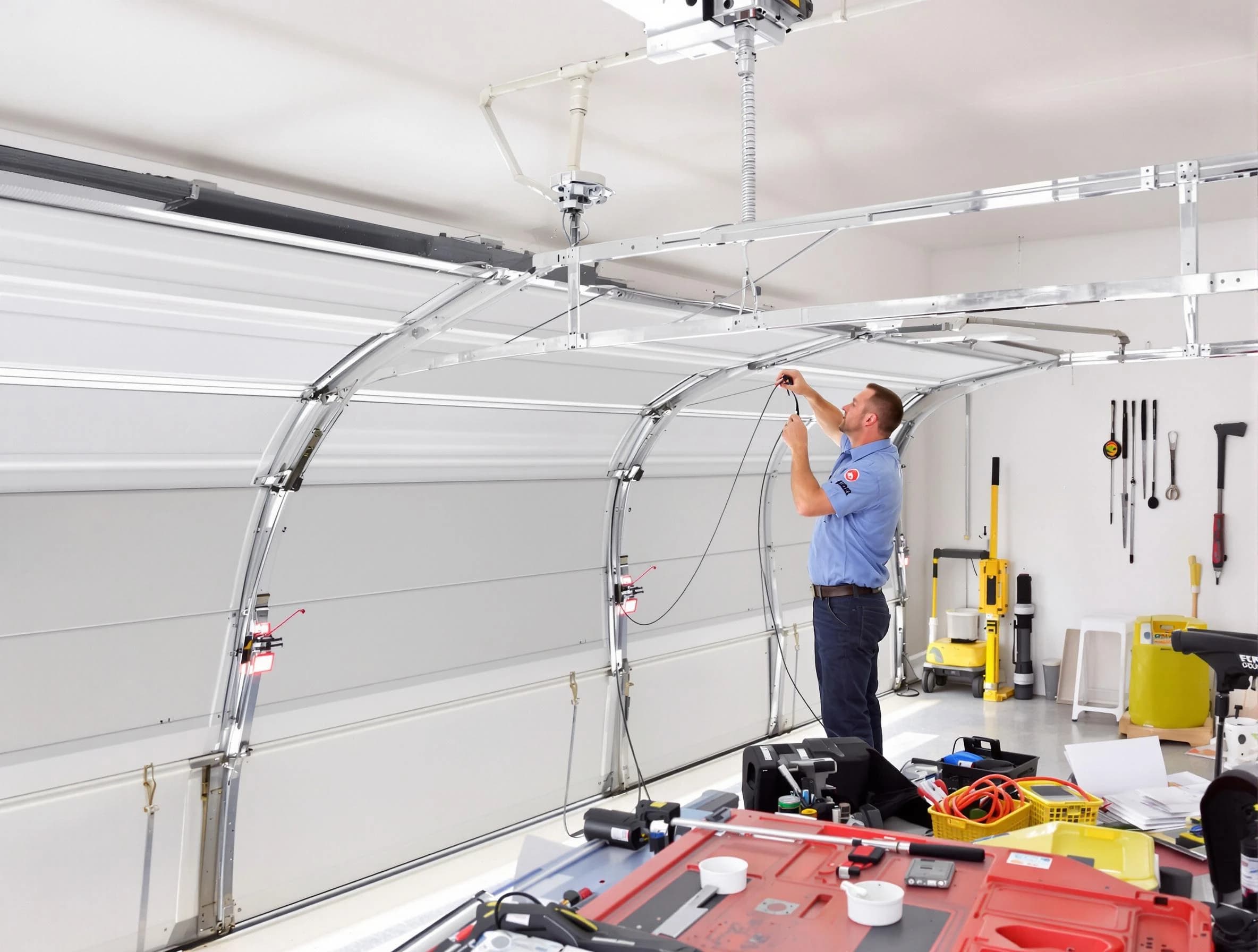 Garage door cable repair service by Chamblee Garage Door Repair in Chamblee