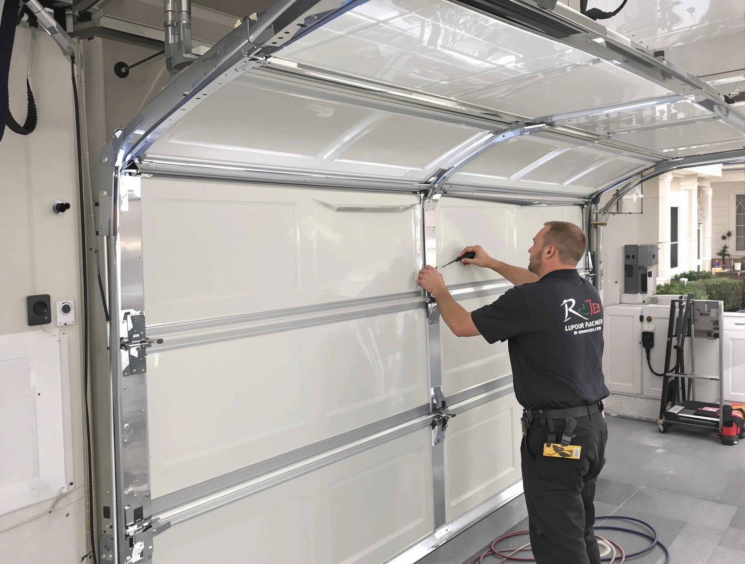 Chamblee Garage Door Repair professional performing panel repair in Chamblee