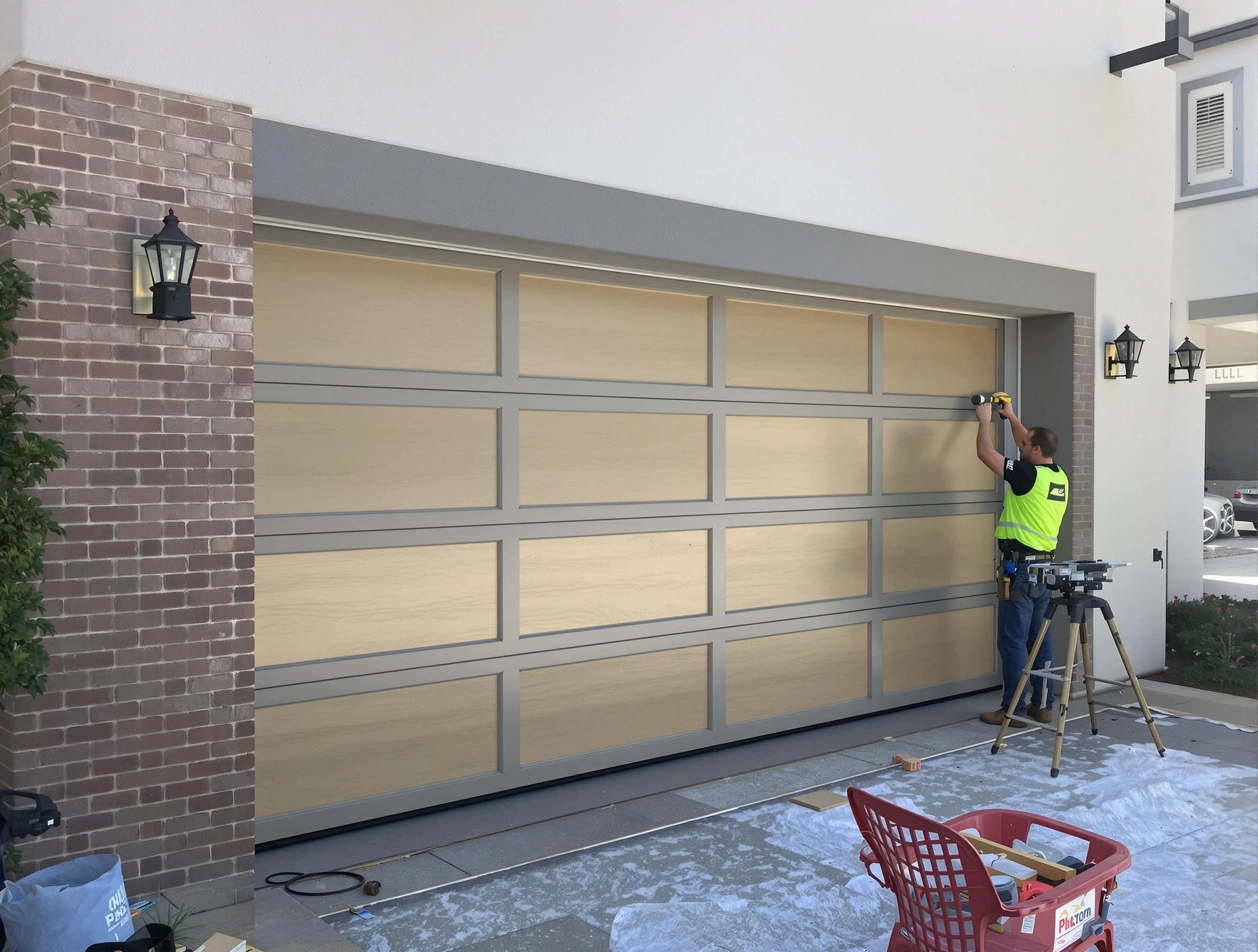 Garage door replacement service by Chamblee Garage Door Repair in Chamblee