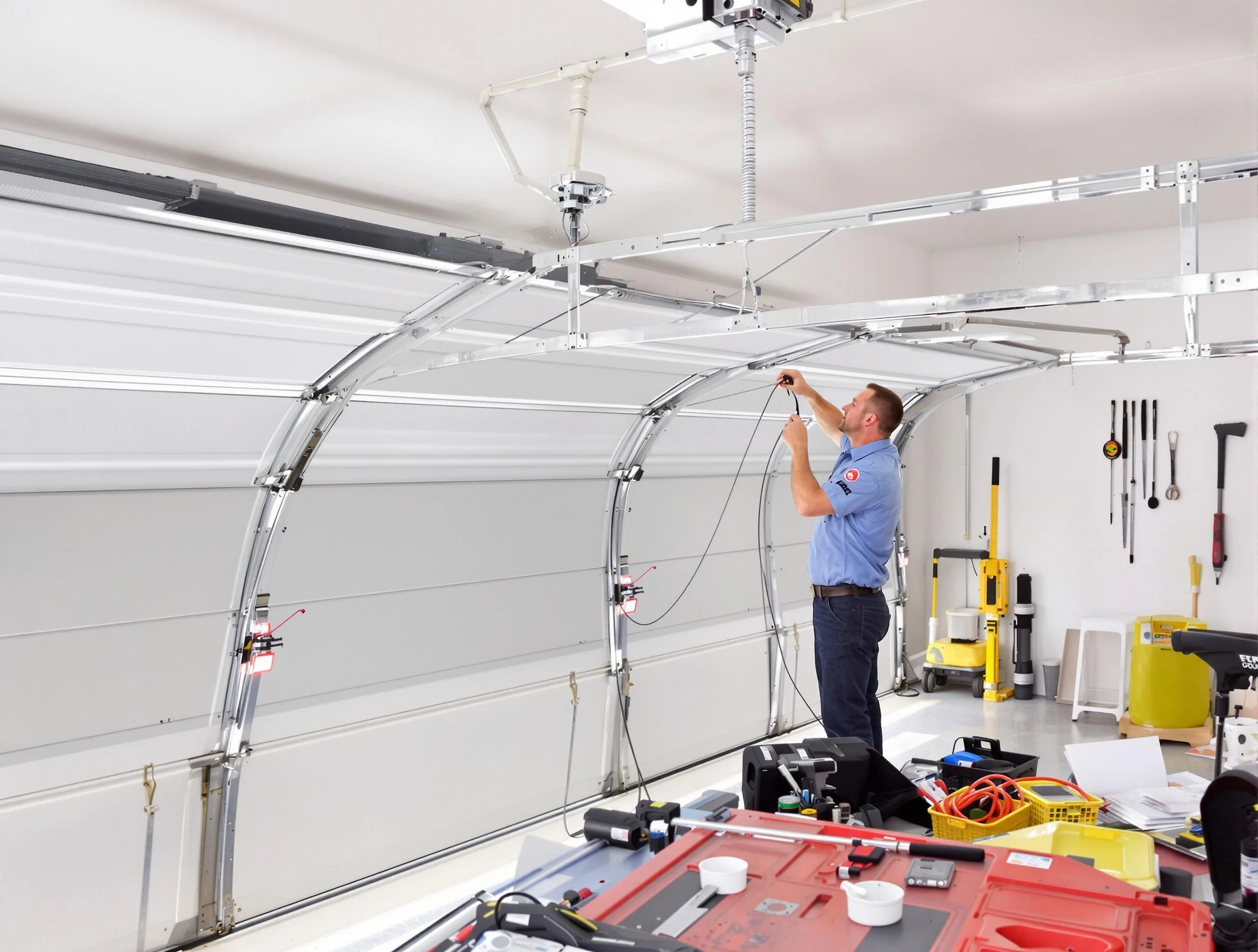 Garage door cable repair service by Chamblee Garage Door Repair in Chamblee