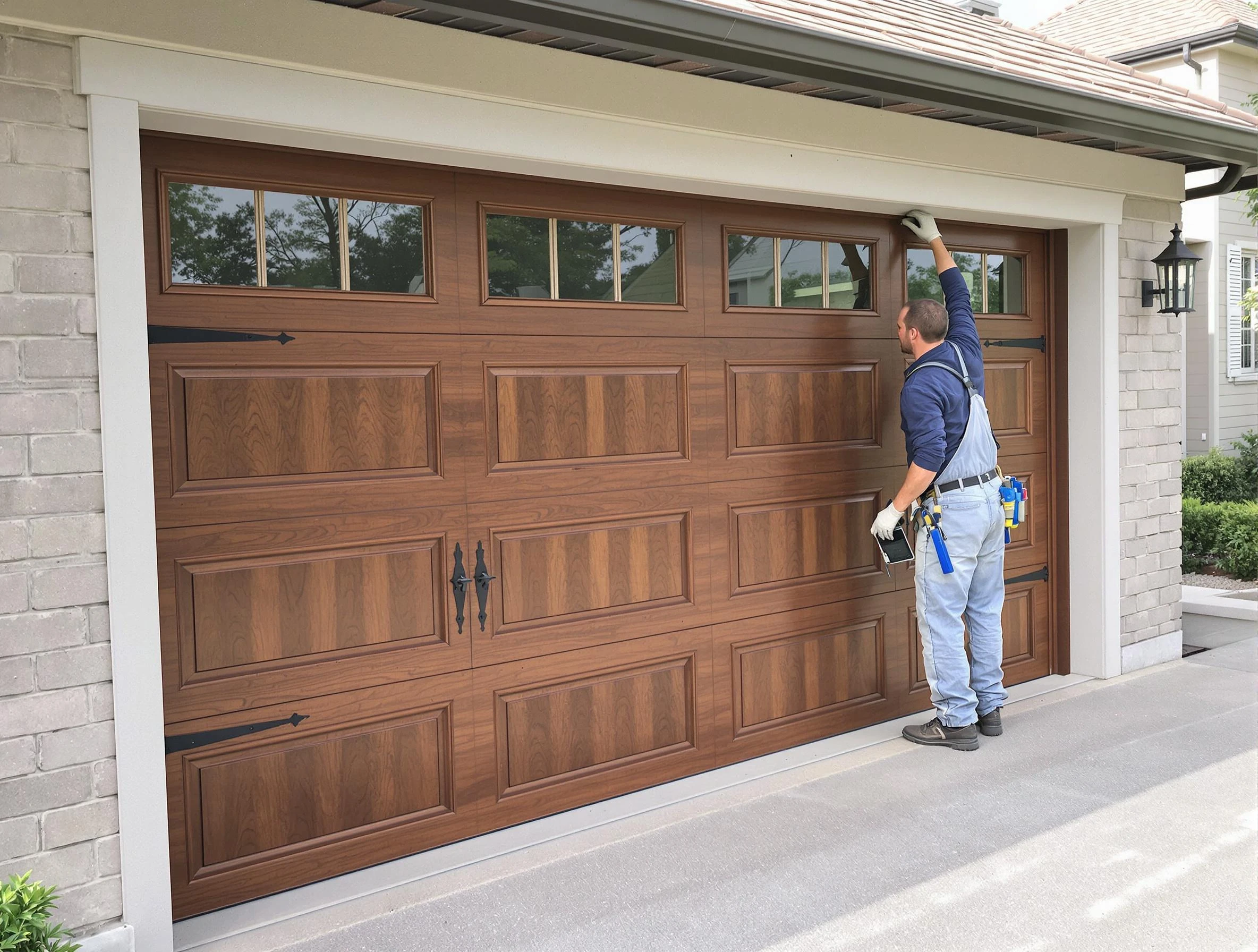 Custom garage door showcase by Chamblee Garage Door Repair in Chamblee