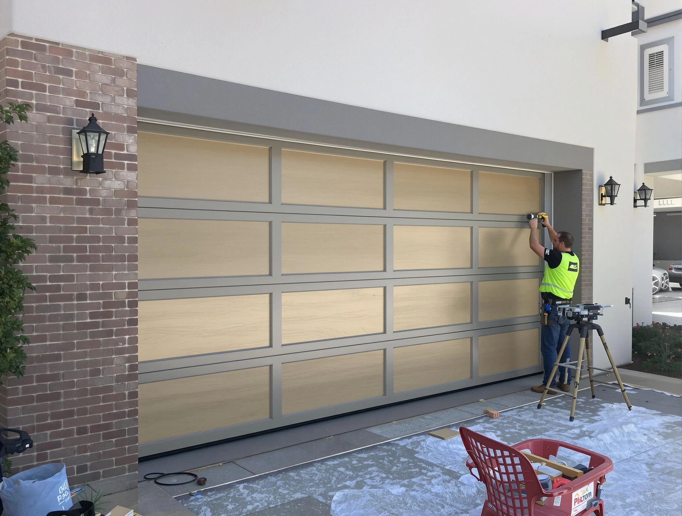 Garage door replacement service by Chamblee Garage Door Repair in Chamblee